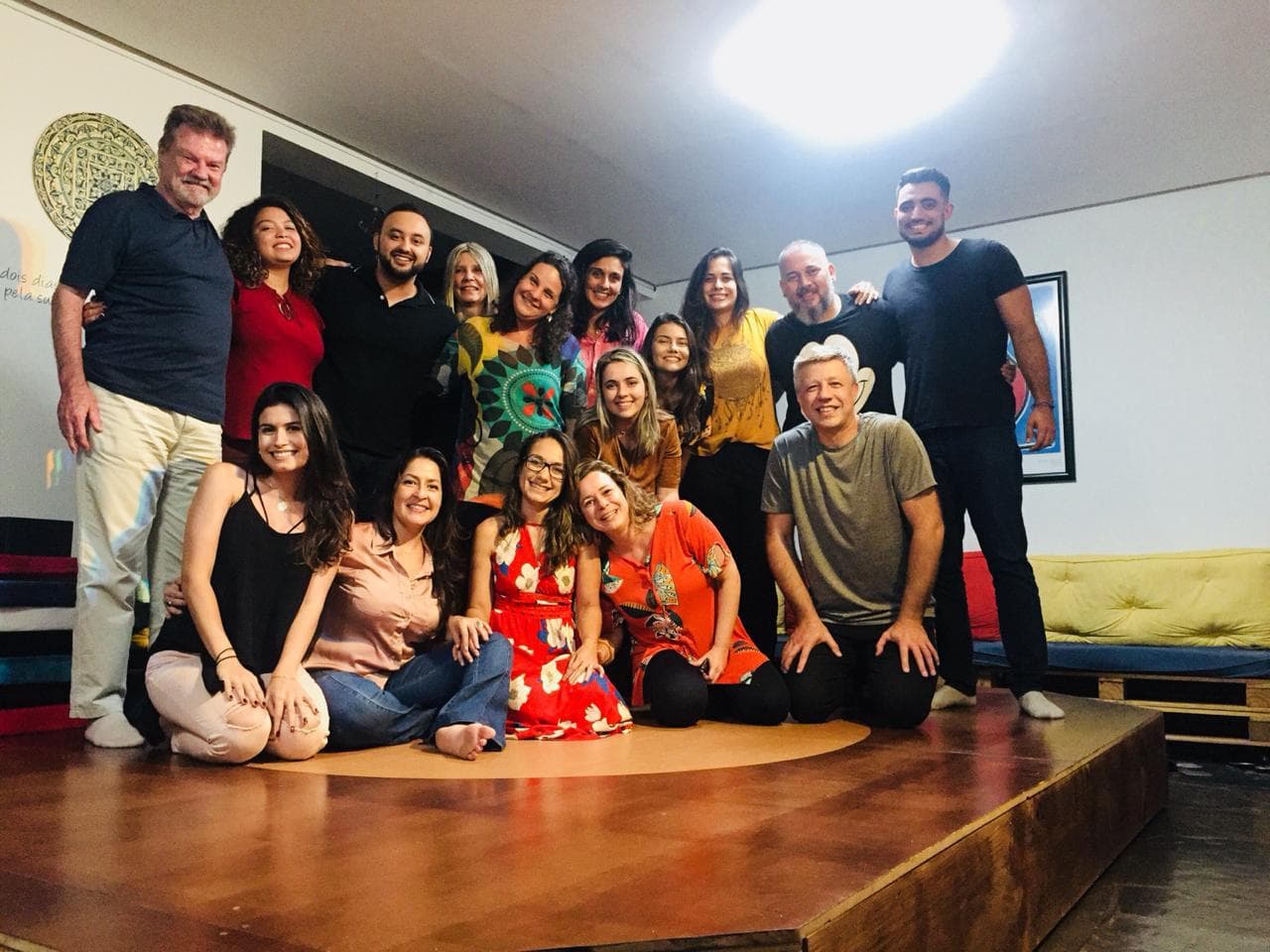 Registro da formação em cena na Casa do Encontro