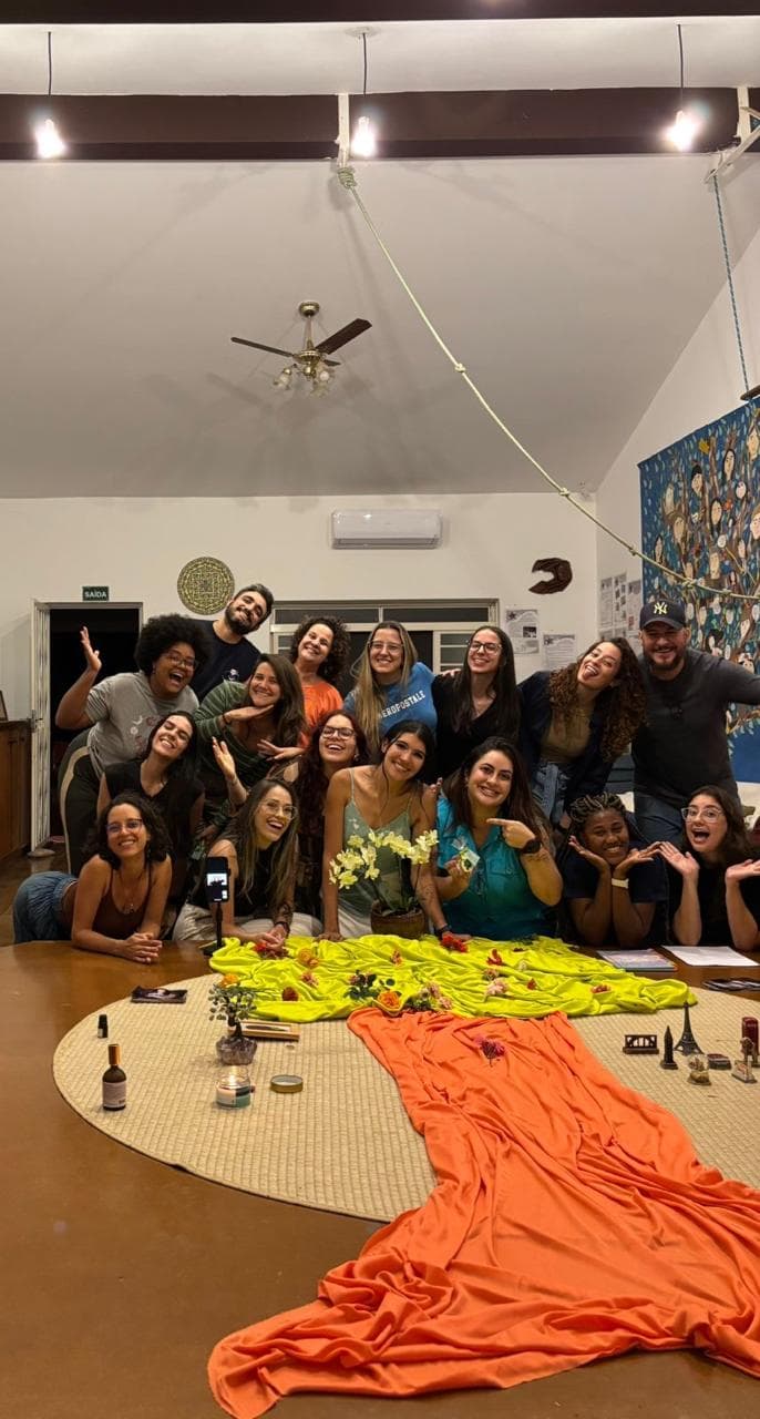 Registro da formação em cena na Casa do Encontro