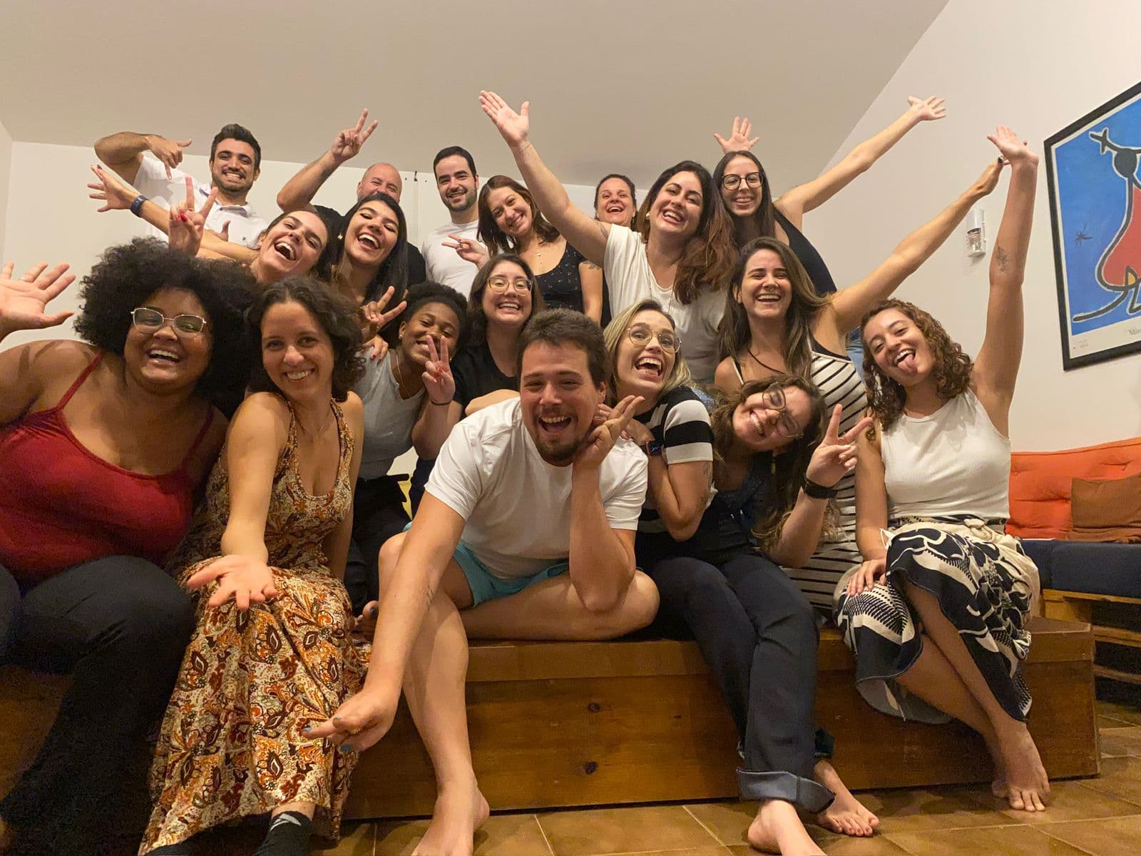 Registro da formação em cena na Casa do Encontro