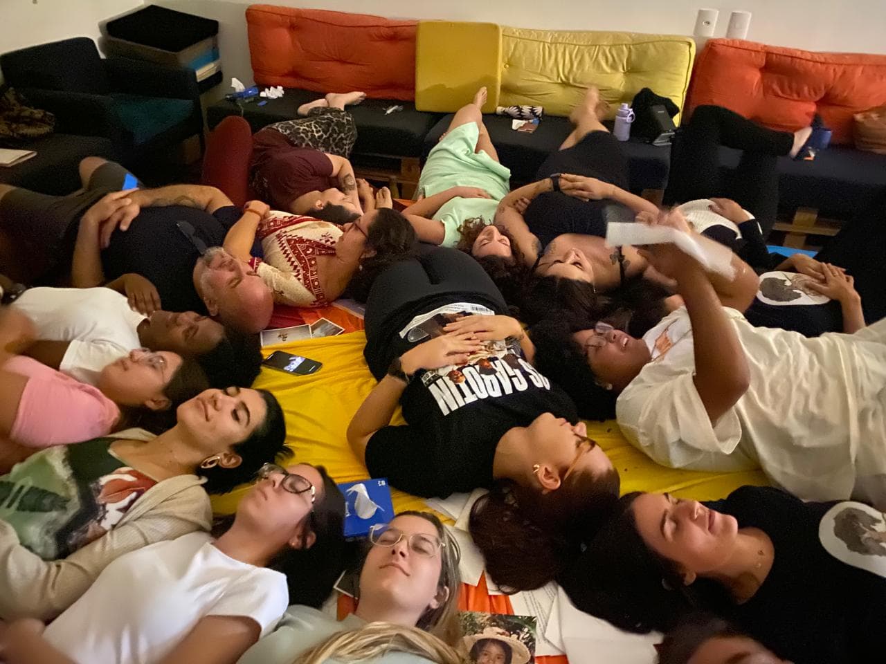 Registro da formação em cena na Casa do Encontro