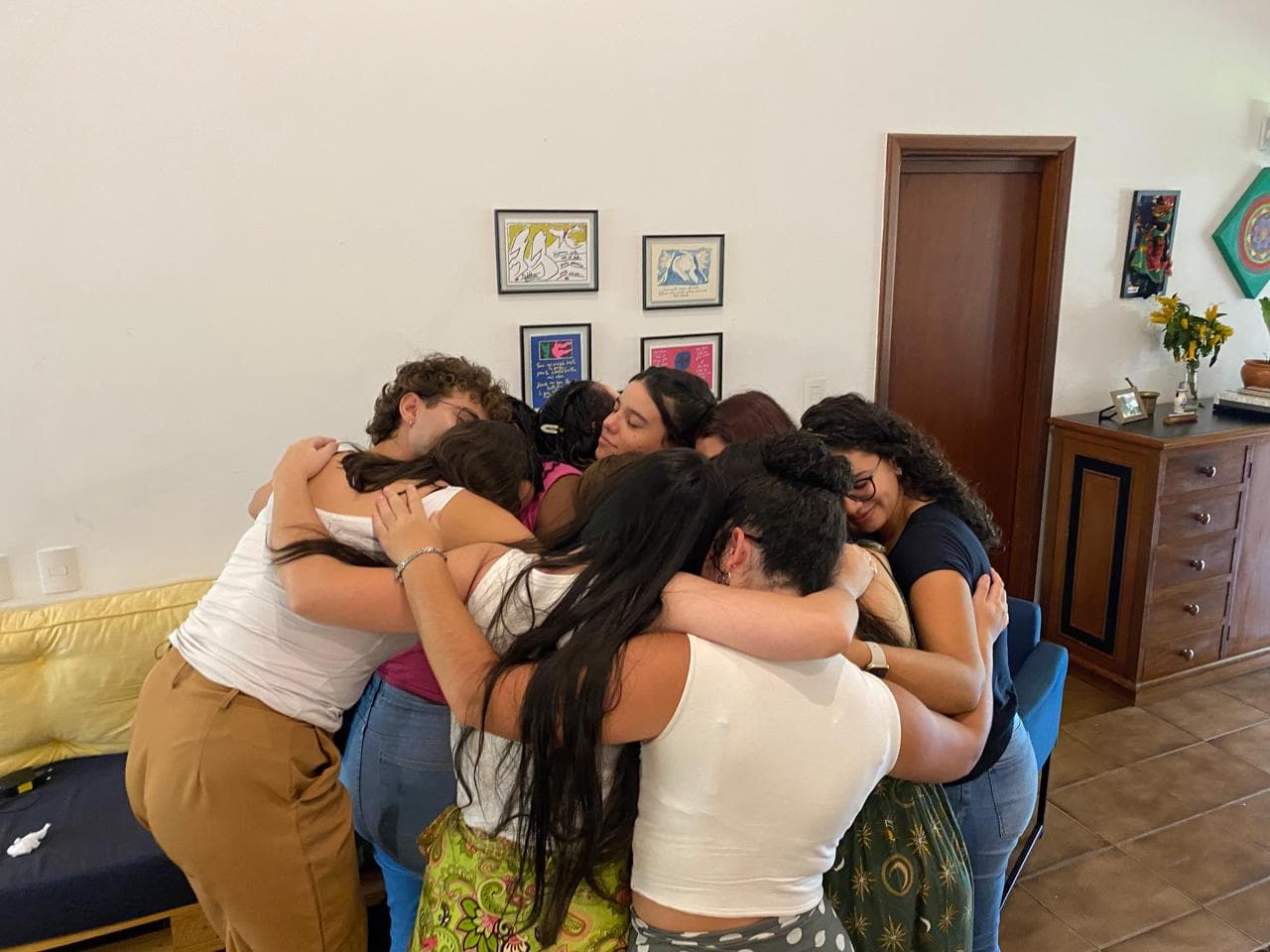 Registro da formação em cena na Casa do Encontro