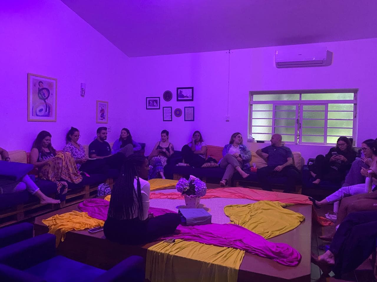 Registro da formação em cena na Casa do Encontro