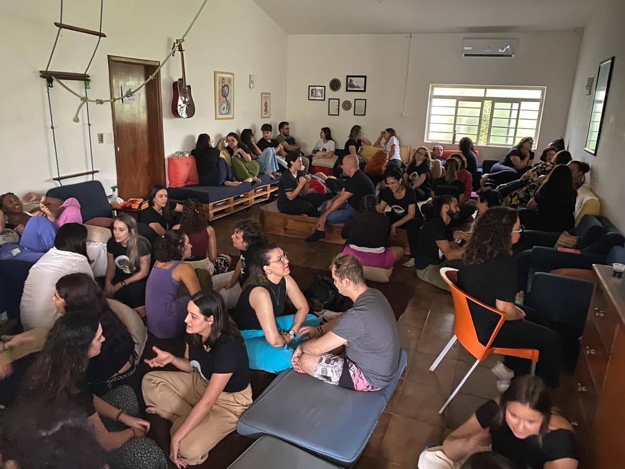 Registro da formação em cena na Casa do Encontro