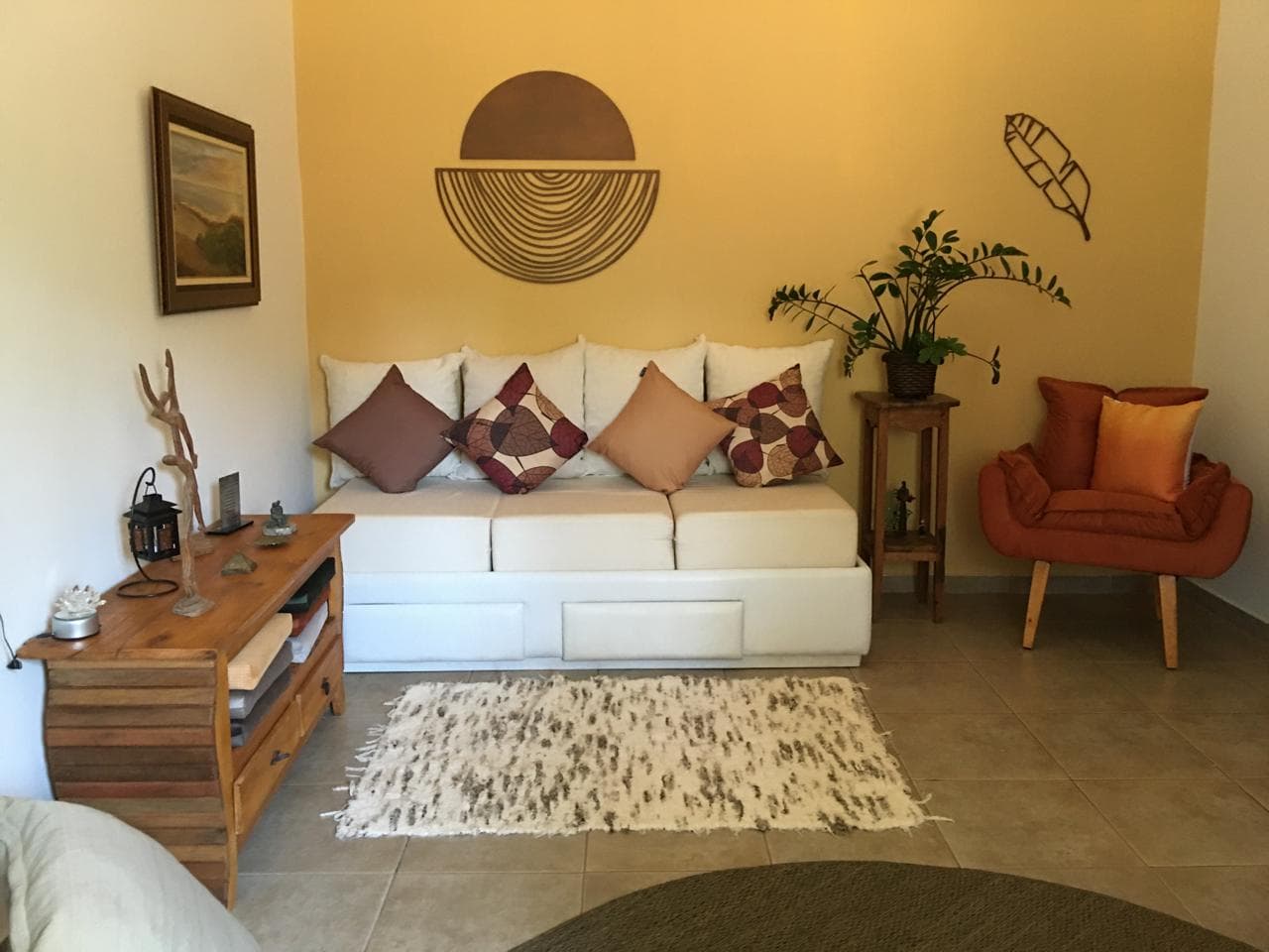 Ambiente acolhedor para psicoterapia individual