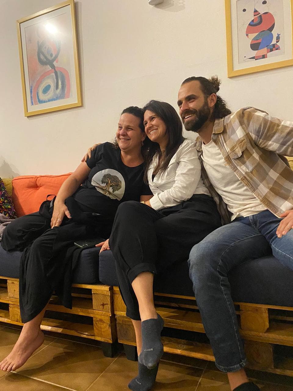 Equipe reunida na Casa do Encontro