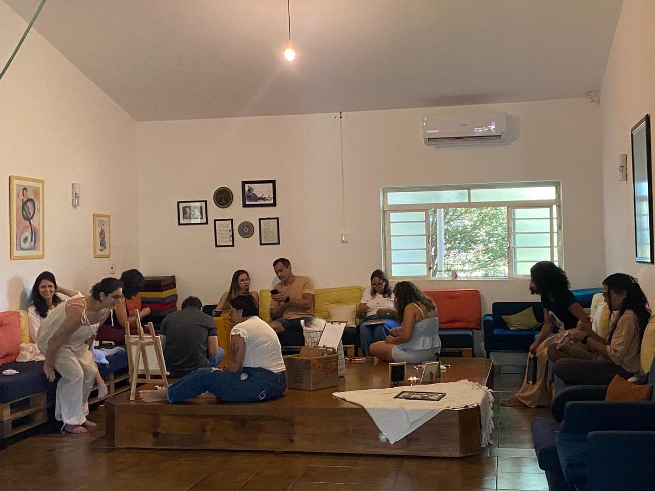 Registro da formação em cena na Casa do Encontro