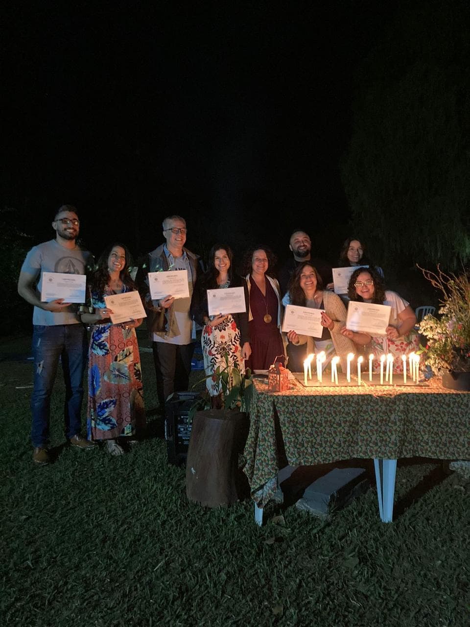 Registro da formação em cena na Casa do Encontro
