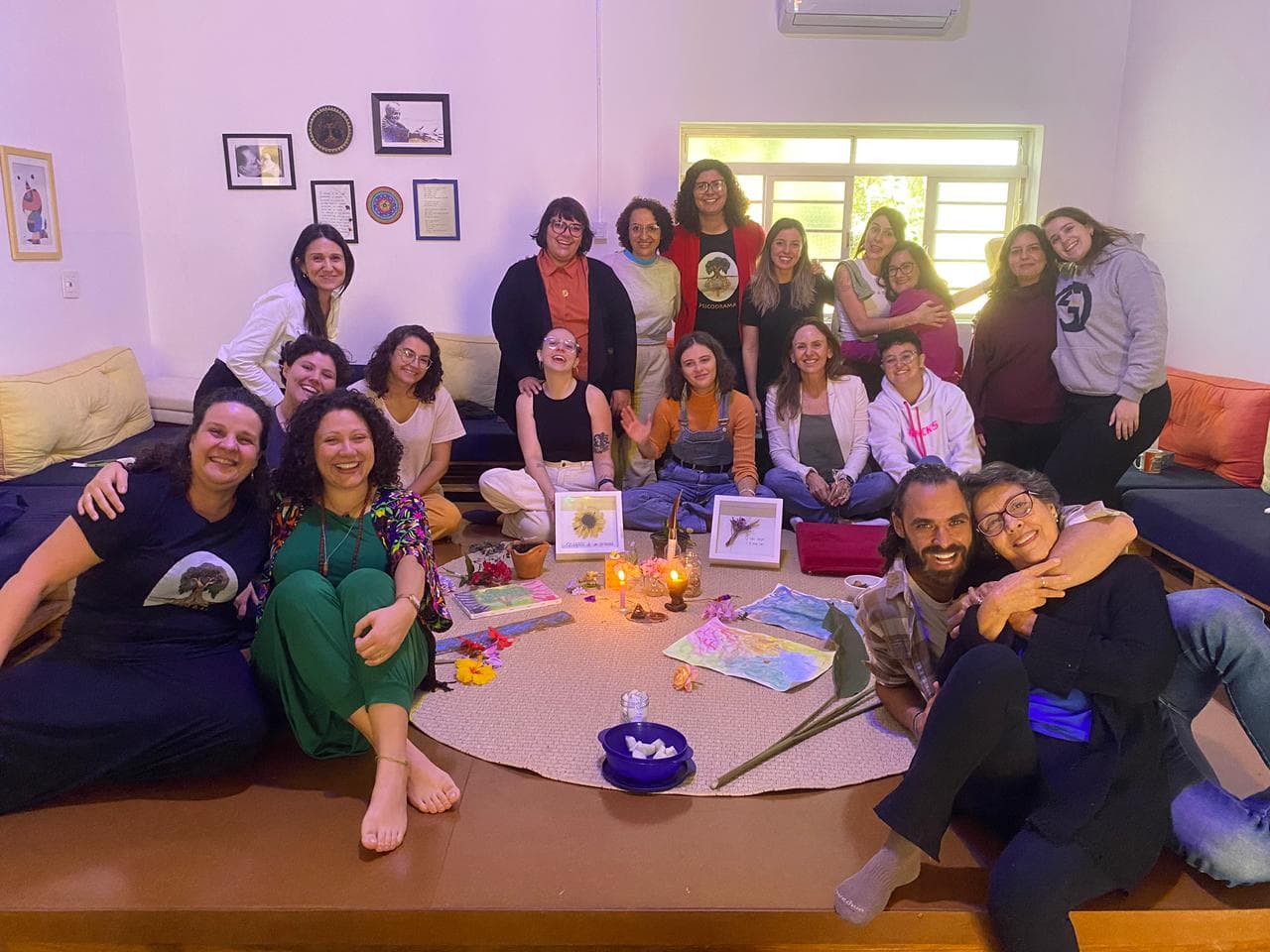 Registro da formação em cena na Casa do Encontro
