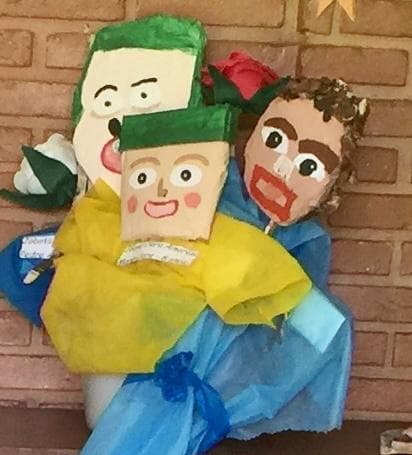 Registro da oficina de arte e infância na Casa do Encontro