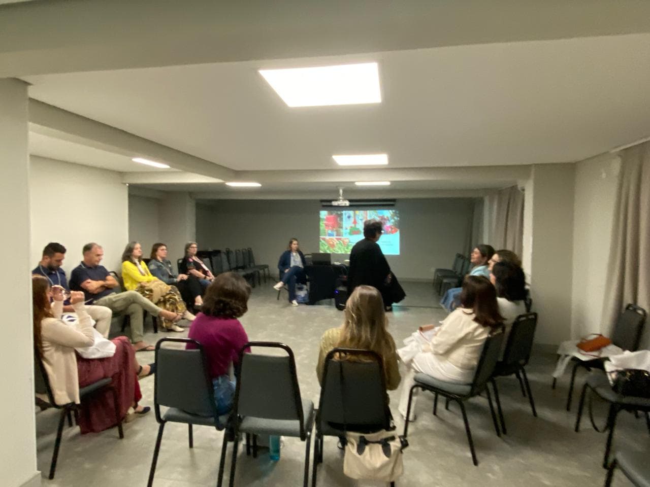 Registro da formação em cena na Casa do Encontro